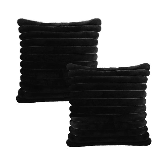 SOGA 2X 17.7 inches Medieval Raised Pattern Fringed Decorative Velvet Pillowcases