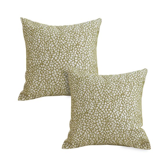 SOGA 2X 17.7 inches Modern Olive Green Pillowcases  Textured Style for Any Space