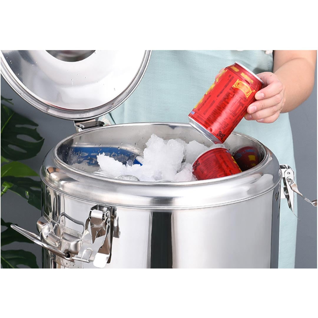SOGA 30L Stainless Steel Insulated Stock Pot – Hot & Cold Beverage ...