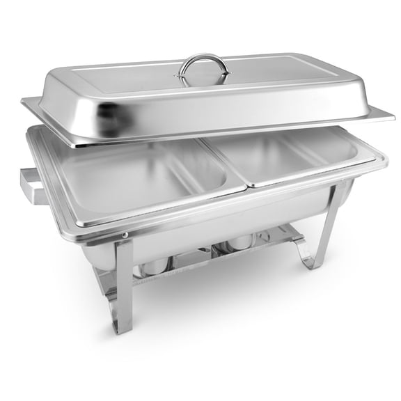 SOGA 4.5L Dual Tray Stainless Steel Chafing Dish – Buffet Food Warmer for Catering, Parties, and Events