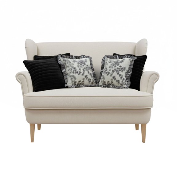 SOGA 5PC Medieval Raised Pattern Velvet & Gray Floral Ruffle Pillow Covers  Elegant Decorative Set for Sofa, Bed & Home Dcor