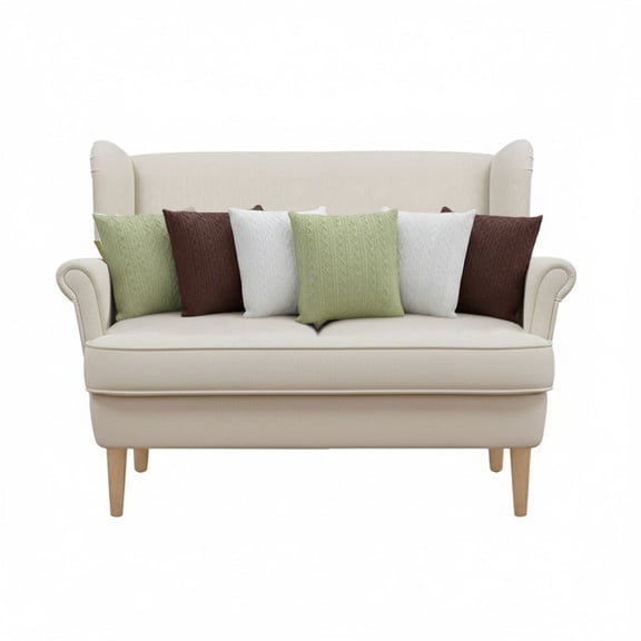 SOGA 6PC 45cm Cable Knit Pure, Luxury & Fresh Pillowcase Set  Cozy Decorative Pillow Covers