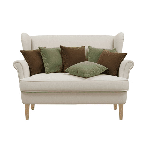 SOGA 6PC 45cm Velvet Pillow Cover Set 3 Rich Brown & 3 Sage Green Decorative Pillowcases for Sofa and Bed