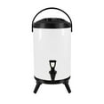 SOGA 8L Stainless Steel Insulated Milk Tea Barrel Hot and Cold Beverage