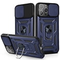 thumbnail image 1 of SOGA Compatible for Apple iPhone 13 Pro Max Case with Camera Screen Protector Cover Rugged ShockProof Drop Protection Phone Case with Magnetic Kickstand Mount Plate [Blue], 1 of 7