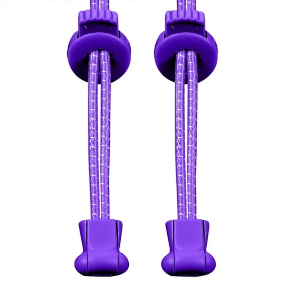 SOGA Elastic No Tie Shoelaces for Mens Womens Adults Kids Running Jumping Climbing Gym Sports Shoes Walking Best Locks Sneakers (Purple)