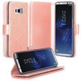 thumbnail image 1 of SOGA PU Leather Magnetic Flip Wallet Cover for Samsung Galaxy S9 Plus - Rose Gold, 1 of 4