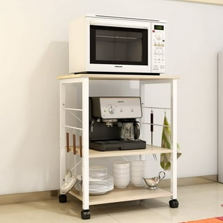 Microwave Carts in Kitchen Dining Furniture Beige Walmart
