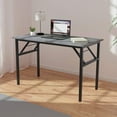 thumbnail image 1 of SOGES 47 inches Folding Table Laptop Desk Computer Table Workstation, Gray, 1 of 7