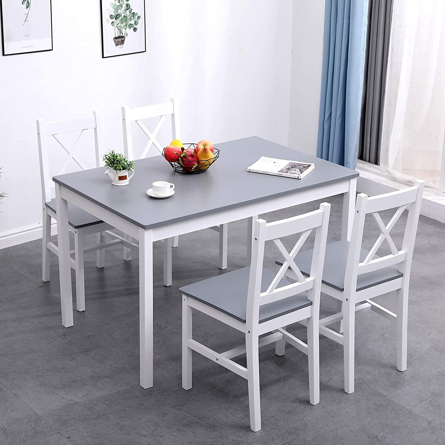 White and sale pine dining table