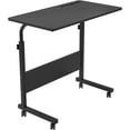 thumbnail image 1 of SOGES Computer Desk Adjustable Movable Laptop Built-in Slot For Bed and Sofa Writing Desk, Black, 1 of 9
