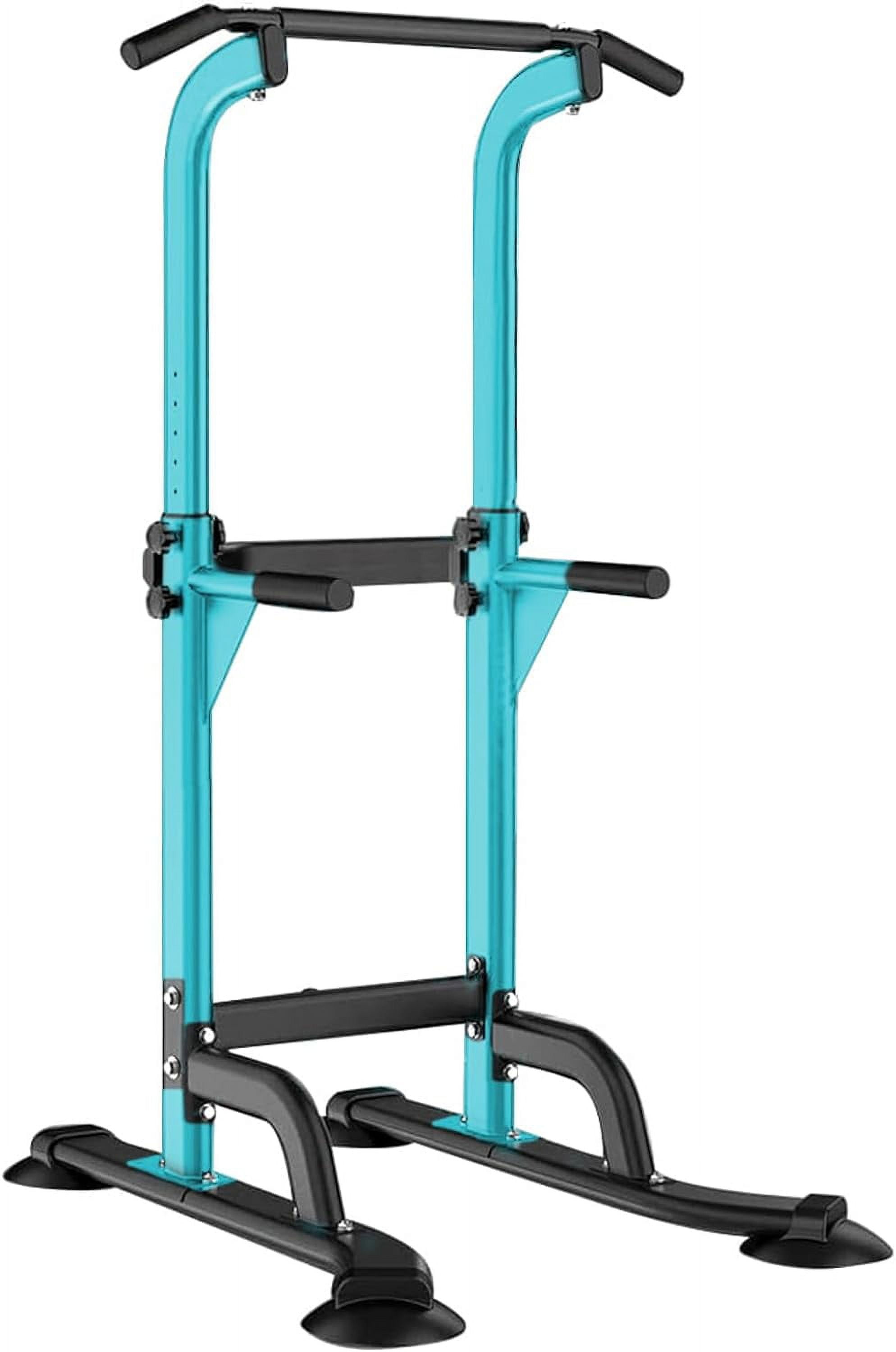 SOGES Height Adjustable Power Tower Dip Stands Pull up Bar Strength