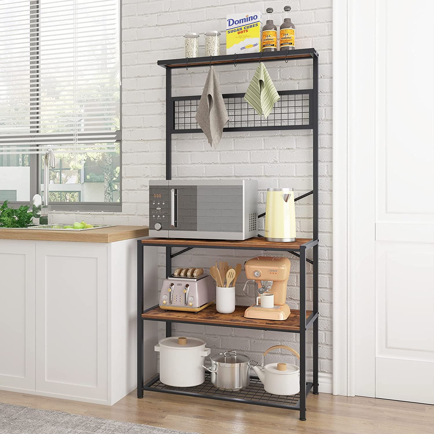 17 Stories 5-tiers Baker's Rack with Hooks for Kitchen & Reviews