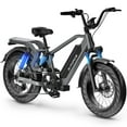 thumbnail image 1 of G-force 4'' Fat Tire Electric Bike for Adults, 1300W Peak E Bikes for Men W/48V 15.6AH Battery, Shimano 7 Speed Mountain Bike for off-road, Beach, Snow, 1 of 8