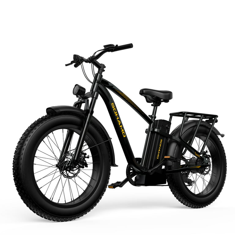 SOHAMO Bicicletas eléctricas, motor sin escobillas de 1000 W, batería  extraíble de 48 V, 12 A, 15 A, 16 A/20 A, 28 Mph de velocidad máxima con
