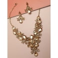 thumbnail image 1 of SOHI GOLD STONES NECKLACE  EARRINGS SET, 1 of 6
