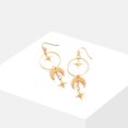 thumbnail image 1 of SOHI Gold-Toned Contemporary Drop Earrings, 1 of 5