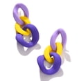 thumbnail image 1 of SOHI Multicoloured Contemporary Studs Earrings, 1 of 4