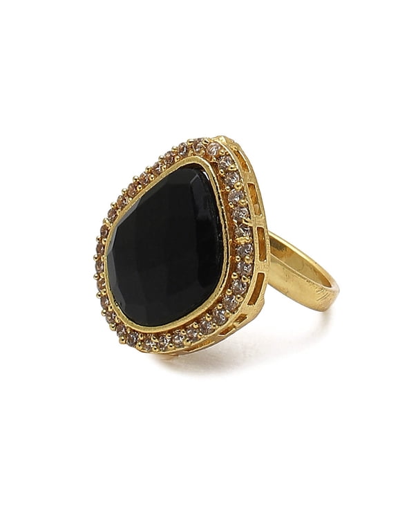 SOHI Women Black Ring