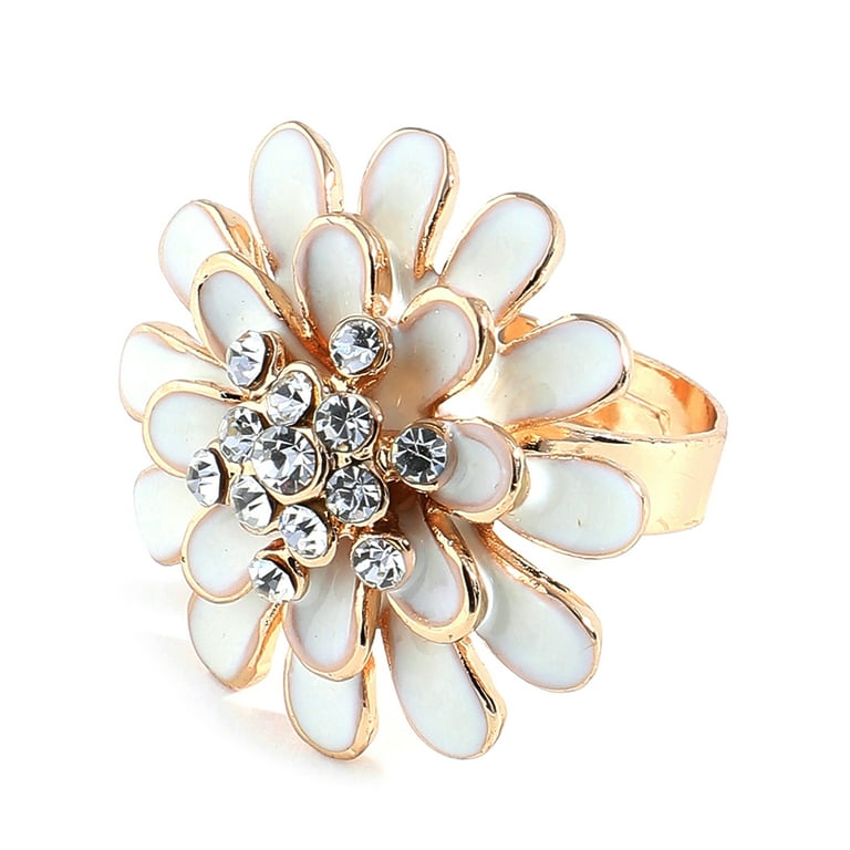 White stone finger ring discount
