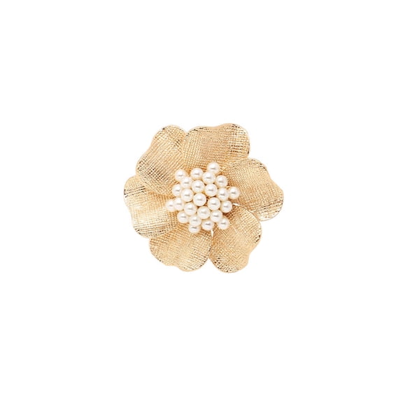 SOHI Women's Floral Rhinestone Ring