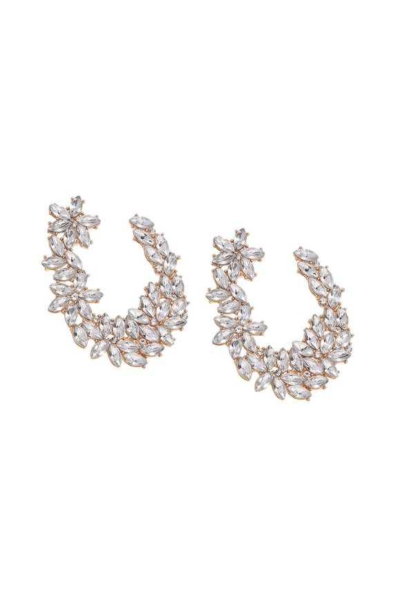 Women's Stone Cluster Stud Earrings