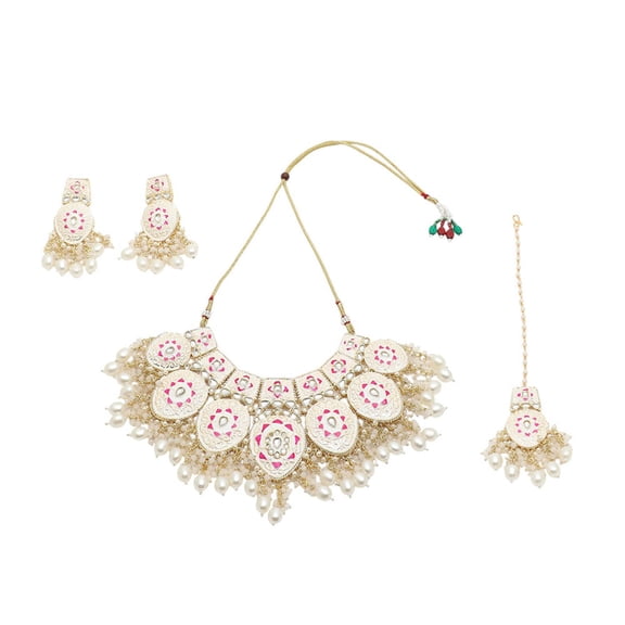 SOHI Women's Stone Statement Jewellery Set