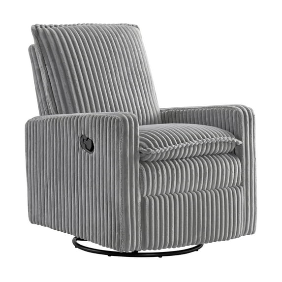 SOHO BABY COVENTRY GLIDER/RECLINER CORDUROY ASH GRAY
