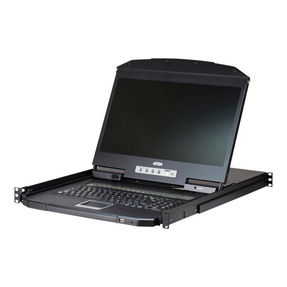 Aten CL3116NX ATEN 19IN WIDE SCREEN 16-PORT LCD KVM SWITCHES; 1366 X 768 @ 60 HZ; 5 MS; 0.3 MM X 0.