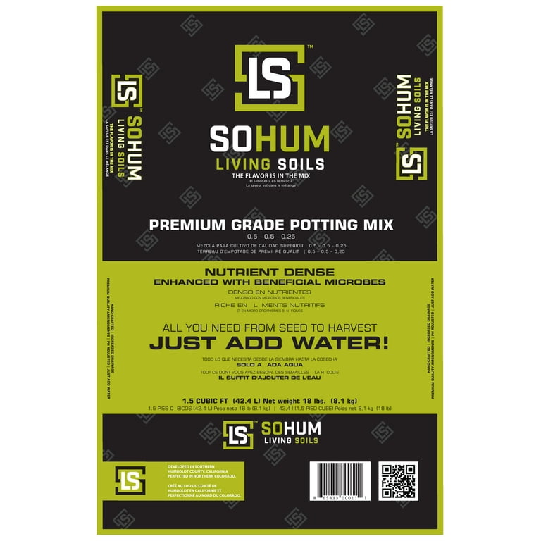 SOHUM Premium Potting Mix, Organic All-in-one Fertilizer, Soil