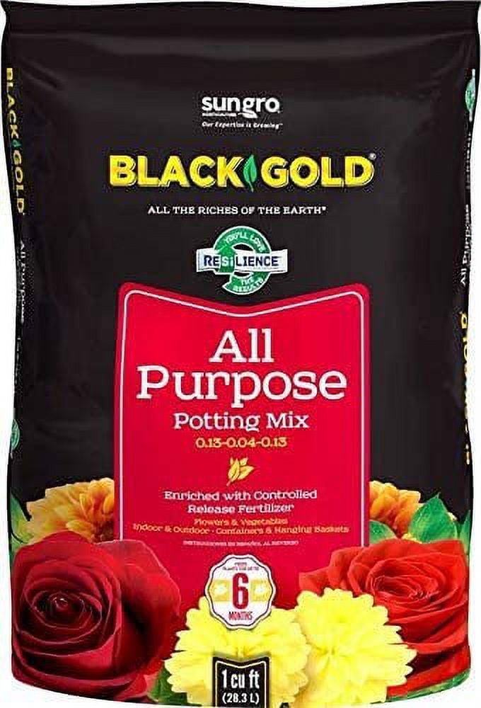 Black Gold All Purpose Potting Soil, 1 Cu'