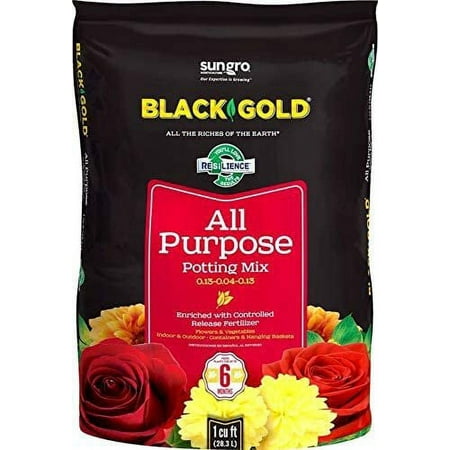 Black Gold All Purpose Potting Soil, 1 Cu'