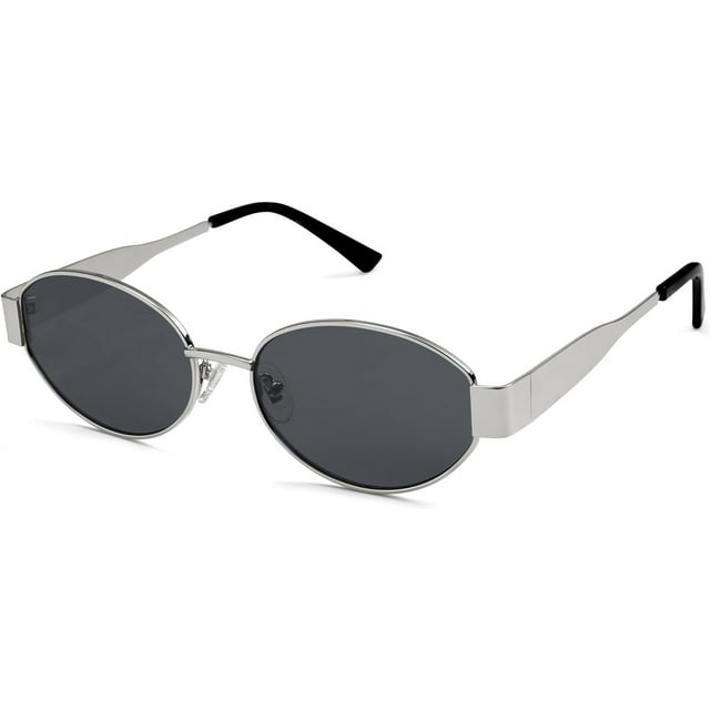 SOJOS Retro Oval Sunglasses for Women Men Trendy Sun Glasses Classic Shades UV400 Protection SJ1217