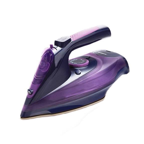 SOKANY Cordless Steam Iron 2400W Lightweight Portable Anti-Drip Self-Cleaning Clothes Iron with Ceramic Soleplate Auto Shut-Off 360mL Water Tank 12.2 inches / 31 cm Purple