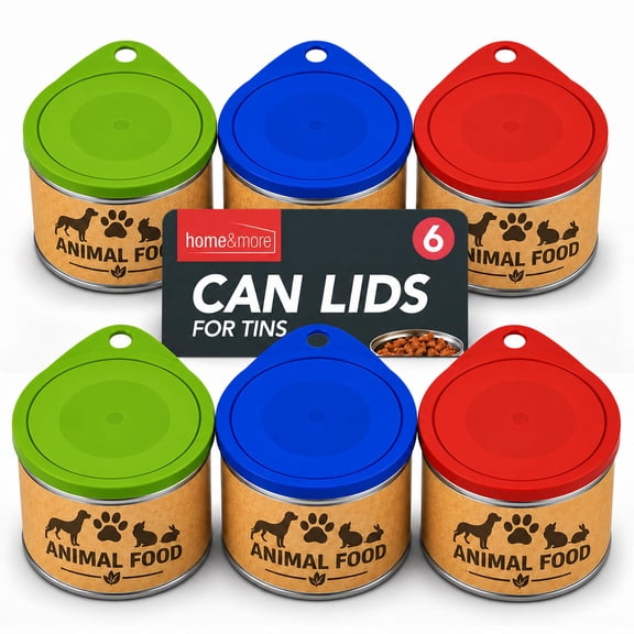 SOL 6pk Can Lids for Tins - Reusable Plastic Tin Lids Covers for Cans