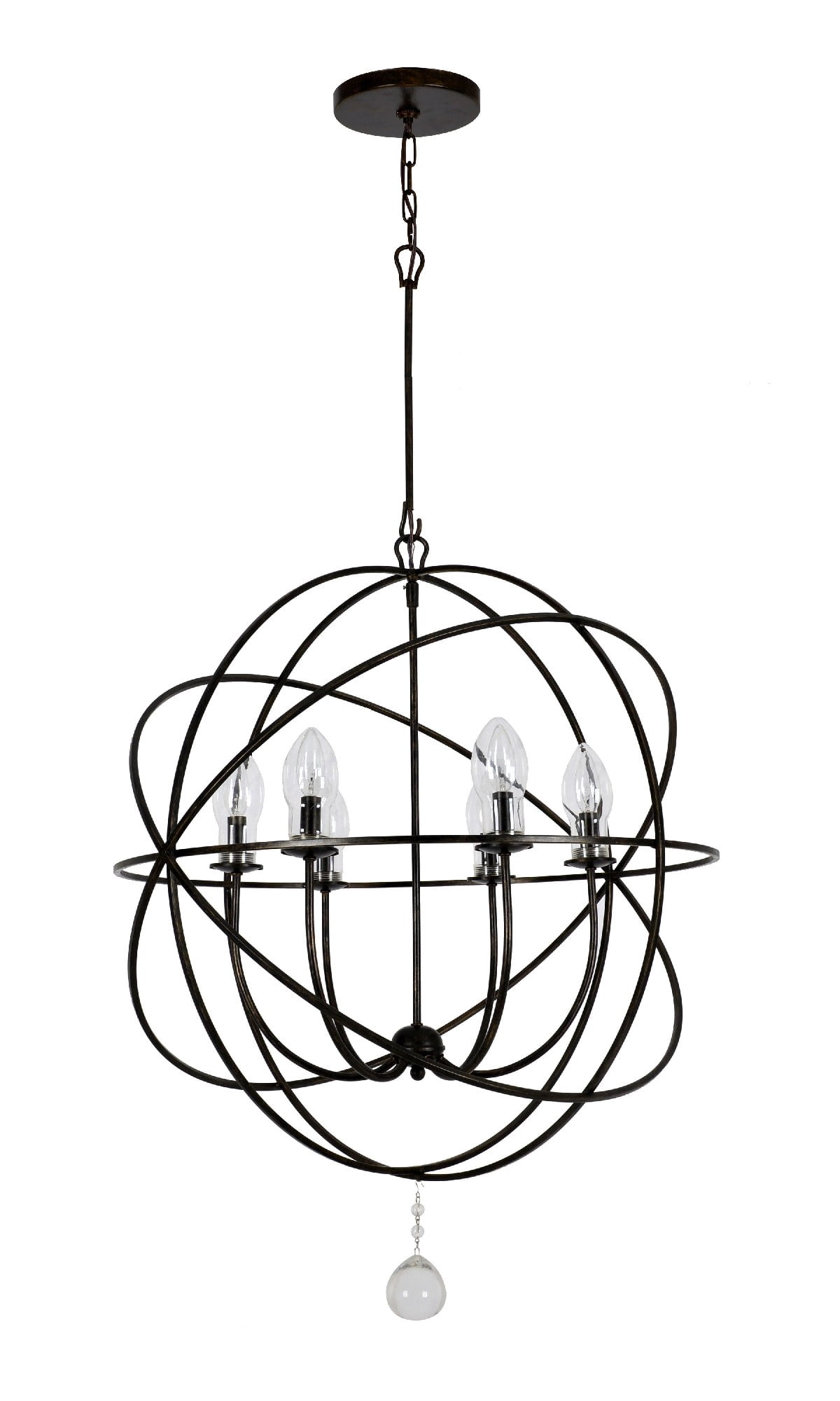 Crystorama Lighting - Six Light Outdoor Chandelier - Outdoor Chandelier -