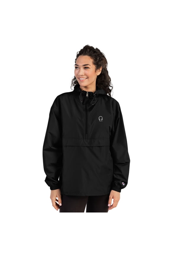 SOL "Game time" Woman's Embroidered Champion Packable Jacket (Black, S)