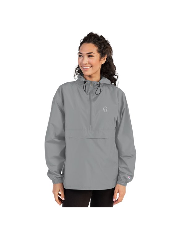 SOL "Game time" Woman's Embroidered Champion Packable Jacket (Graphite, M)