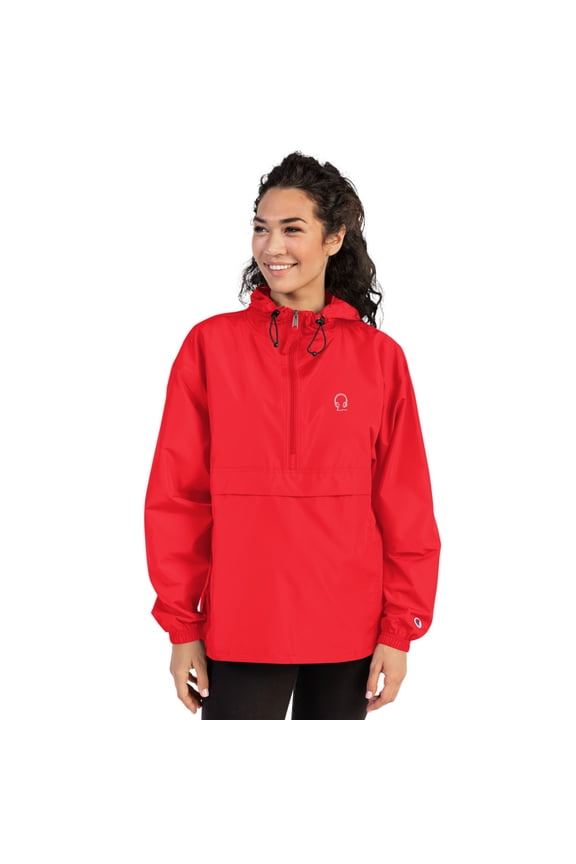 SOL "Game time" Woman's Embroidered Champion Packable Jacket (Scarlet, S)