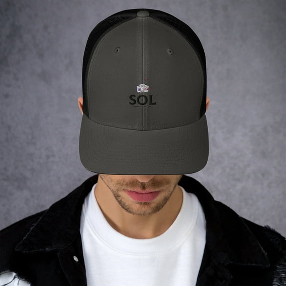 SOL Keep On Trucker Cap (Charcoal/ Black)