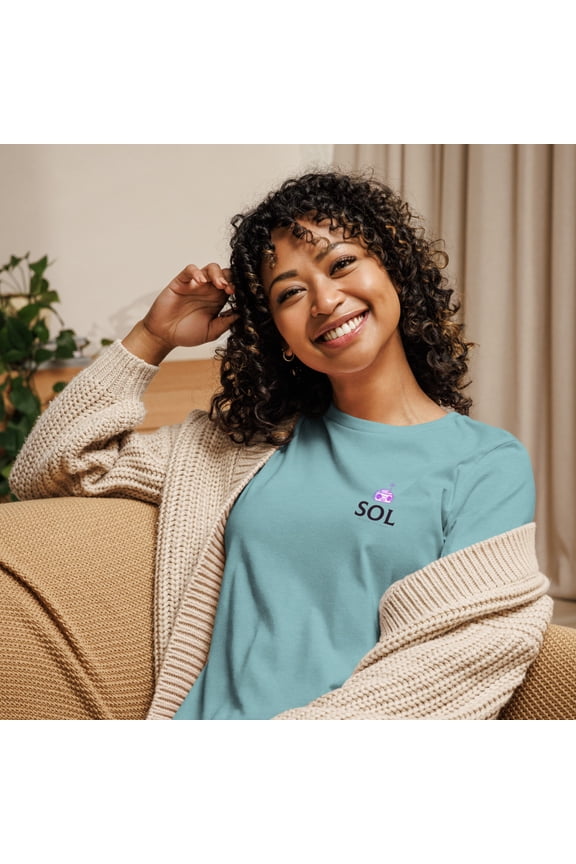 SOL Mrs President Women's Relaxed T-Shirt (Heather Blue Lagoon, XL)
