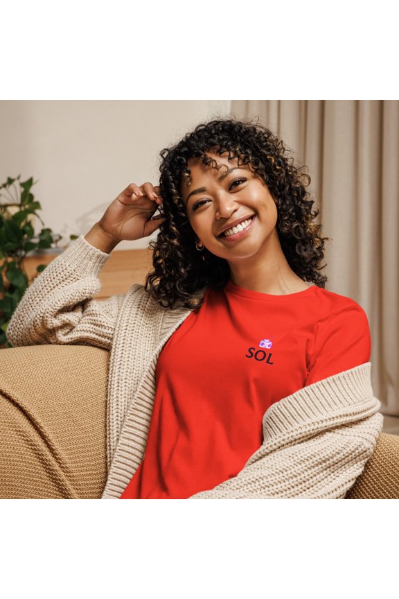 SOL Mrs President Women's Relaxed T-Shirt (Poppy, L)