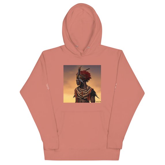 SOL Shamanism Unisex Hoodie (Dusty Rose, XL)