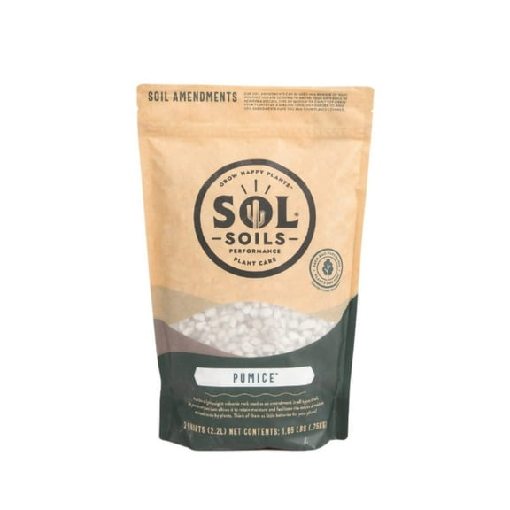 SOL Soils Premium Potting Mix Pumice Soil, 2 qt
