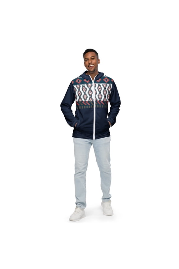 SOL Tribal Men’s windbreaker (White, L)