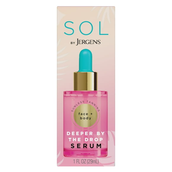 SOL by Jergens Deeper by the Drop Add-in Self Tanning Drops for Custom Tan, 1 fl oz