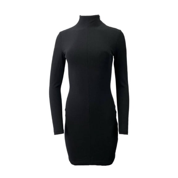 SOLACE London Pavon Mini Open Back Dress, Black, 4