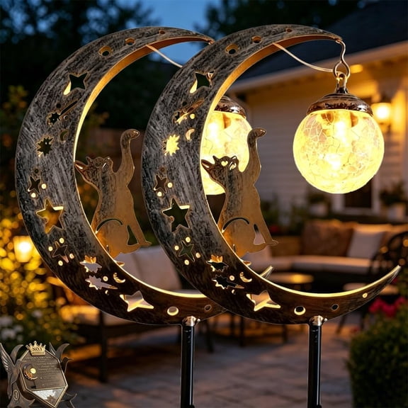 SOLAR HUMMINGBIRD LIGHTS OUTDOOR Waterproof Landscape Stake Light Featuring Moon Glass, Hummingbird, And Soft Chimes For Pathway And Flower Bed