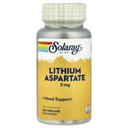 Lithium Aspartate 5 mg By Solaray - 100 Capsules
