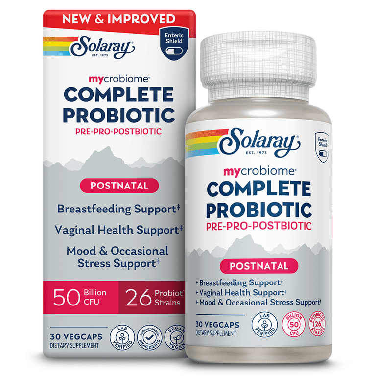 SOLARAY Mycrobiome Complete Probiotic Postnatal - Probiotics for